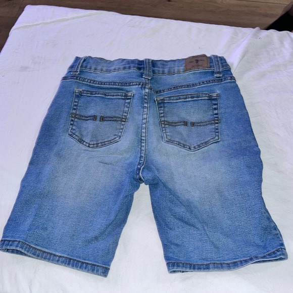 US Polo Assn Kids Denim Shorts Blue Size 12 Distressed Summer Casual - Picture 3 of 3
